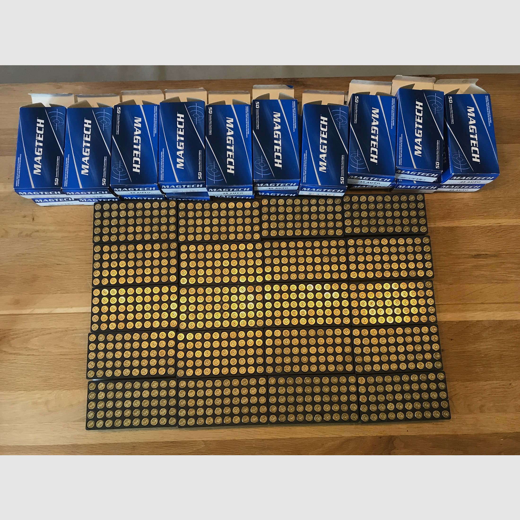 1000 bossoli Magtech .45 ACP