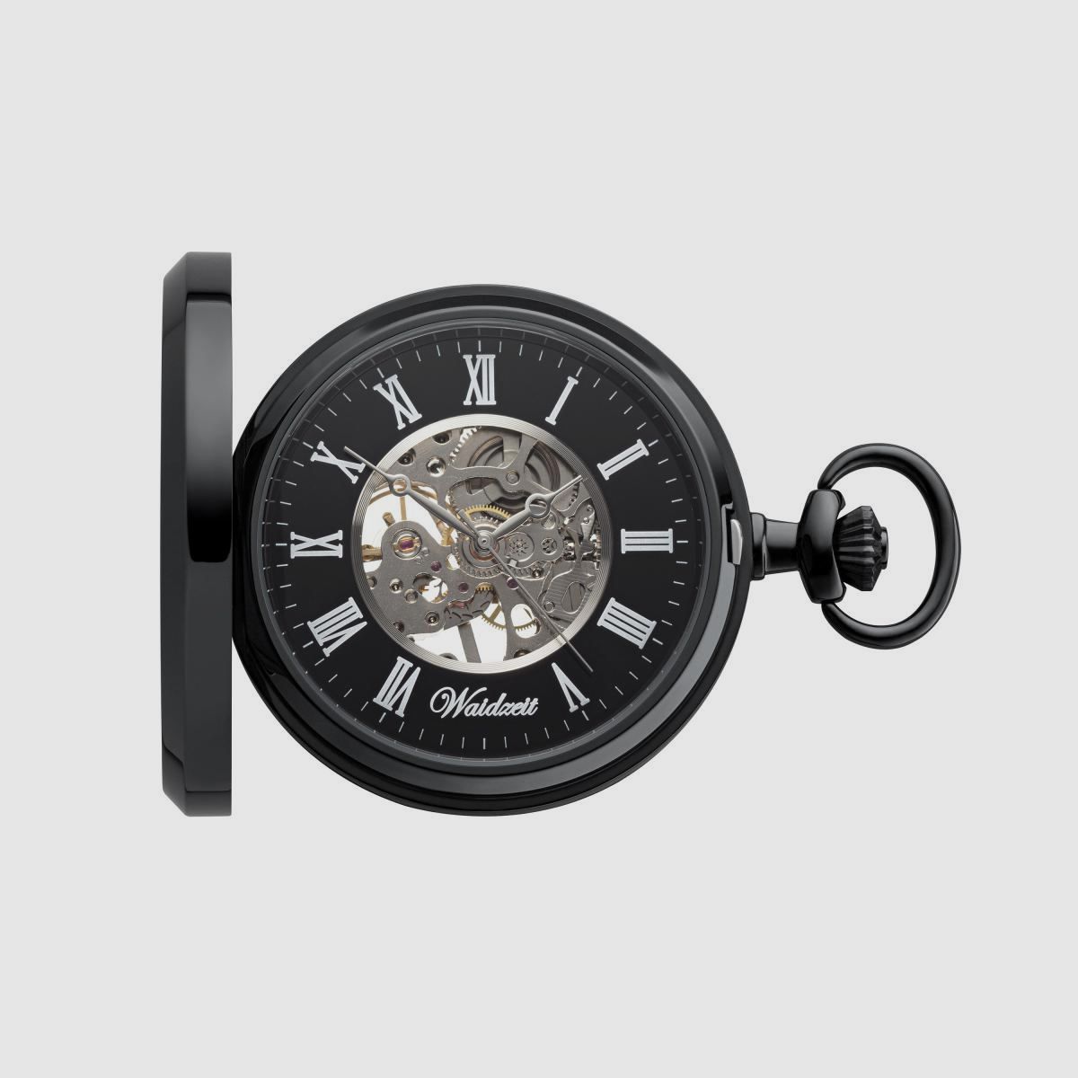 Orologio da tasca scheletrico Franz Theodor (nero)
