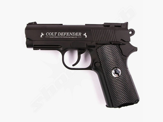 Pistolet CO2 Colt Defender 4,5mm BBs en acier, noir