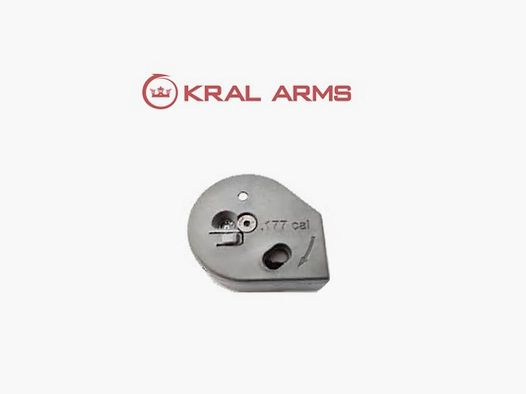 Cargador KRAL color negro. Carabinas PCP cal. 4,50 mm.