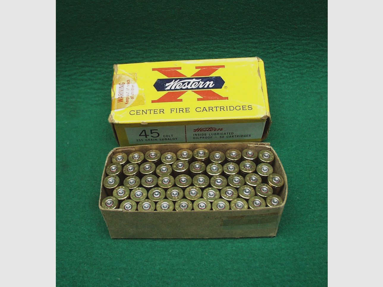 Winchester hulzen .45 Colt, gebruikt