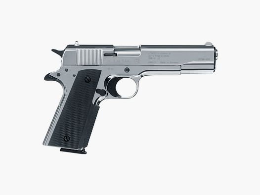 Colt Government 1911 A1 chrome Schreckschuss Pistole 9 mm P.A.K.