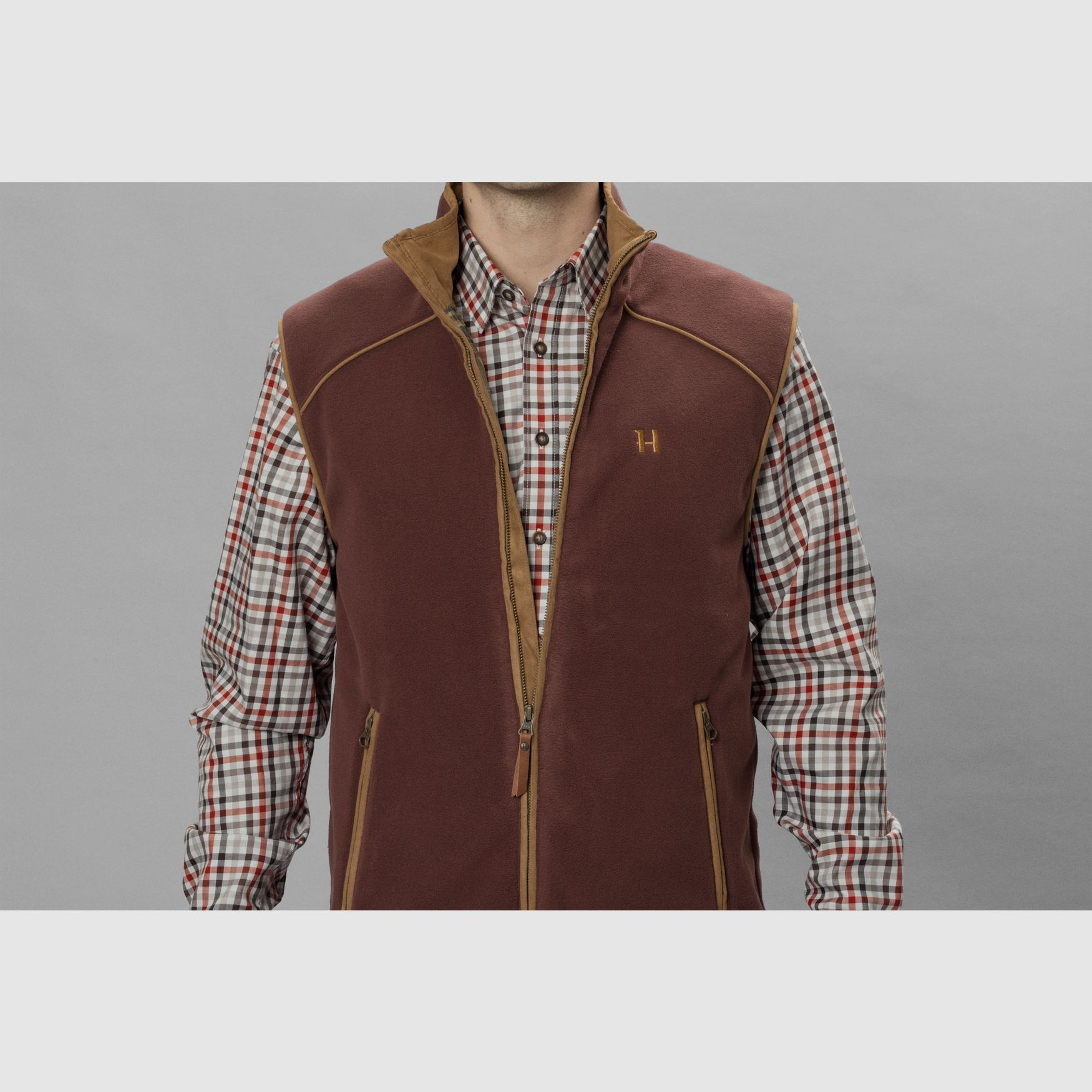 Härkila Sandhem 200 Waistcoat - Burgundy, afbeelding 2 van 6