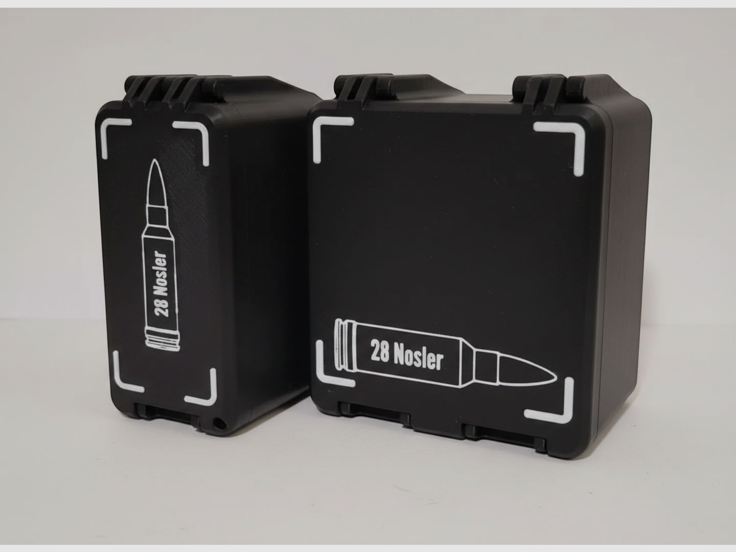 Filamelt Munitionsbox / 28 Nosler / 'Klapp- / Rastdeckel' / Patronenbox, Ammo Box