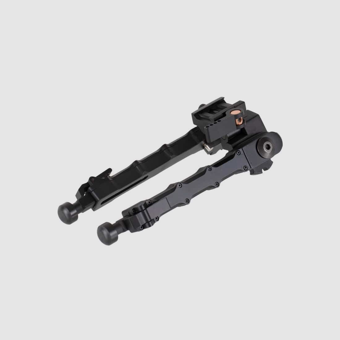 DELTA SIX Bipiede Automatico Paintball/Airsoft a Due Punti per Binario Weaver da 20mm (regolabile in 5 posizioni)