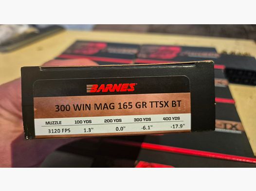 Barnes .300 Win. Mag. Vor-TX TTSX 10.7g/165grs.