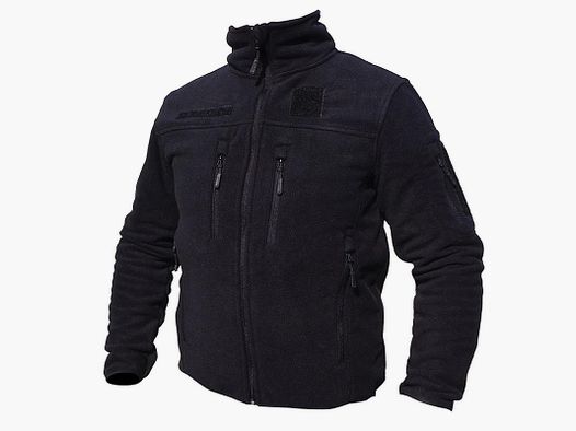 Blouson polaire homme noir - Col montant - 390g/m²
