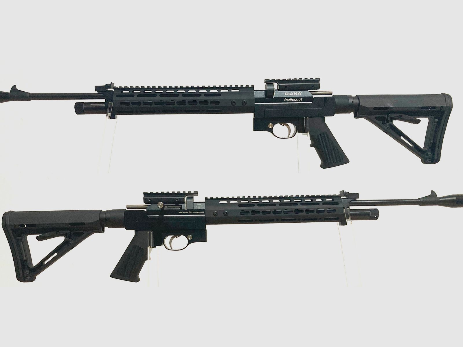 Aluminum Bodykit AR15 style for Diana Chaser Airbug Bandit Trailscout Stormrider CP1 CP2 PP800 PR900 NO 3D printing