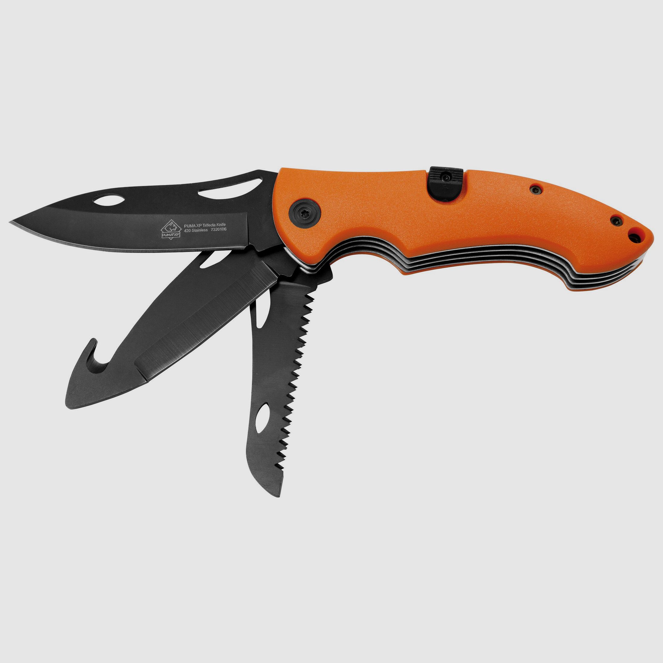 Coltello pieghevole Puma XP Trifecta Arancione
