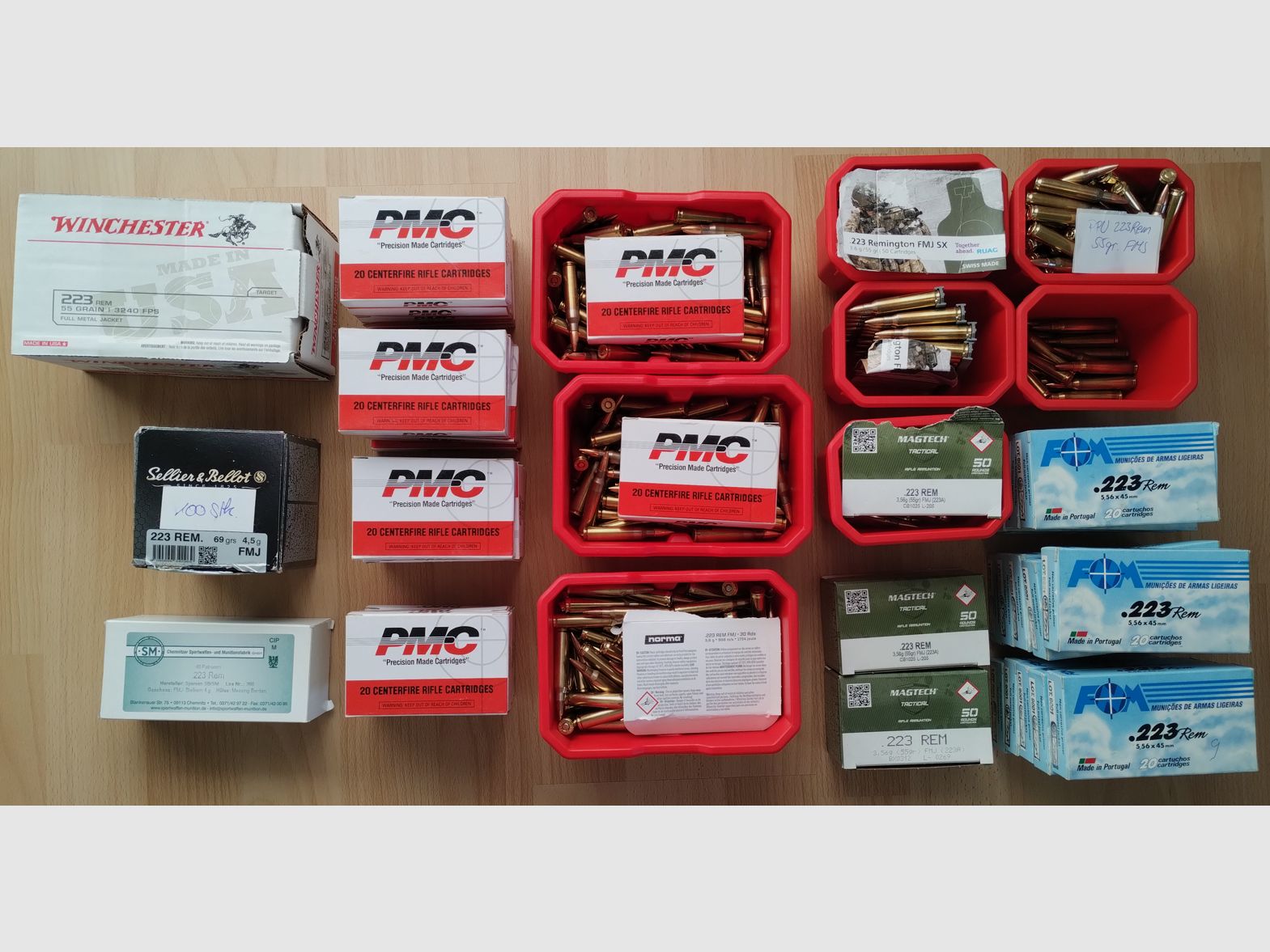 .223 Rem.  1680 Patronen: Norma, Ruag, S&B, PMC...