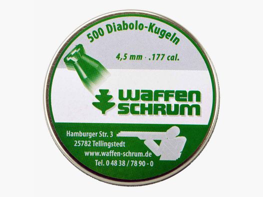 Diabolo 4,49mm glatt SCHRUM Hausmarke