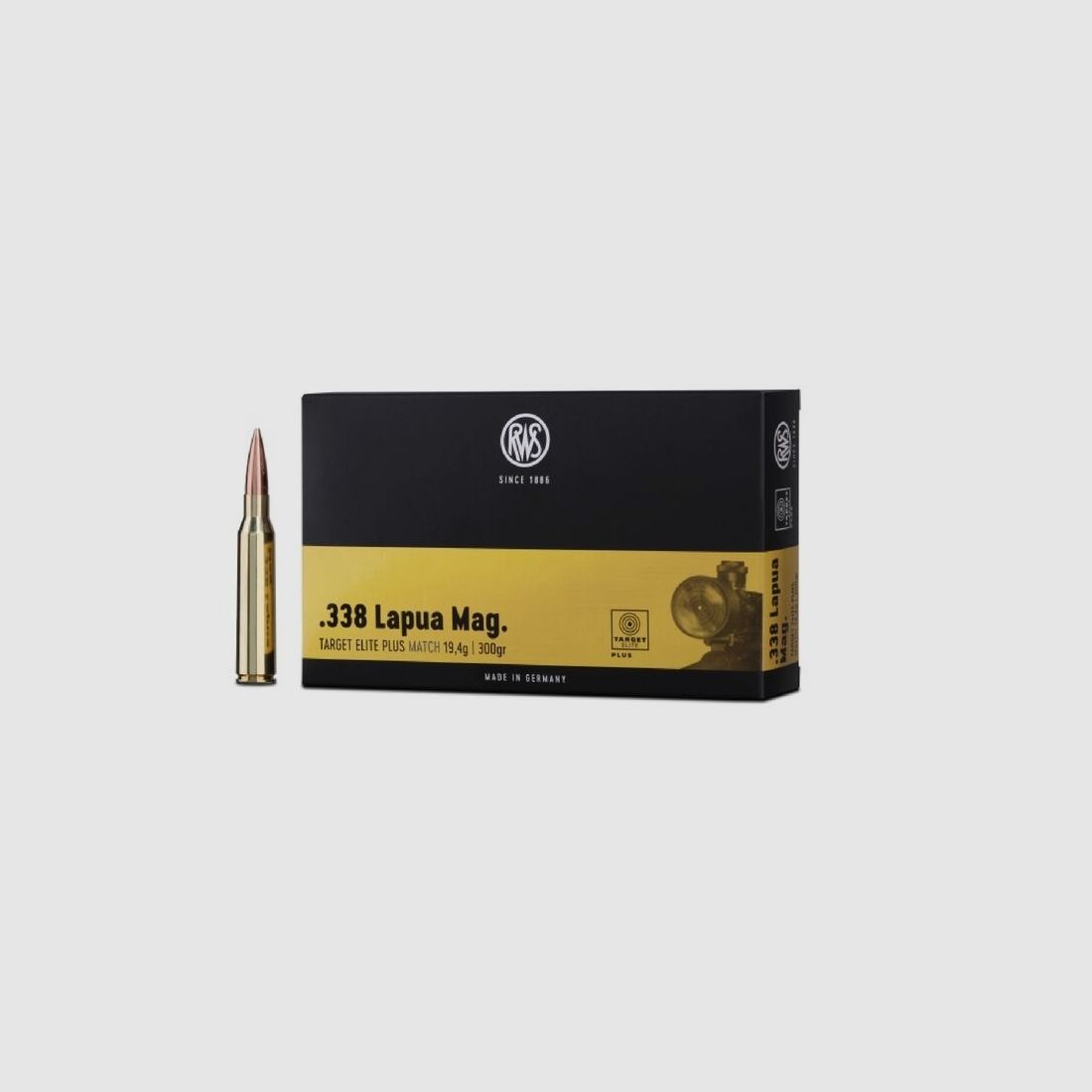 RWS .338LapuaMag Target Elite Plus 20 pcs 19,4g, image 1 sur 4