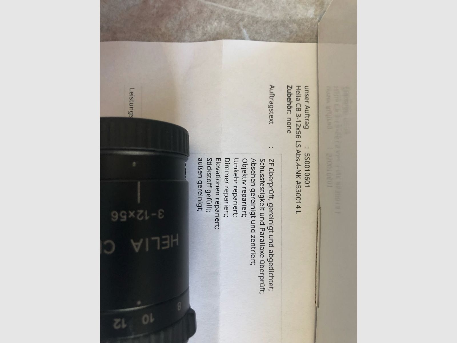 Scope Kahles Helia CB 3-12x56 LA 4 refurbished, imagen 5 de 5