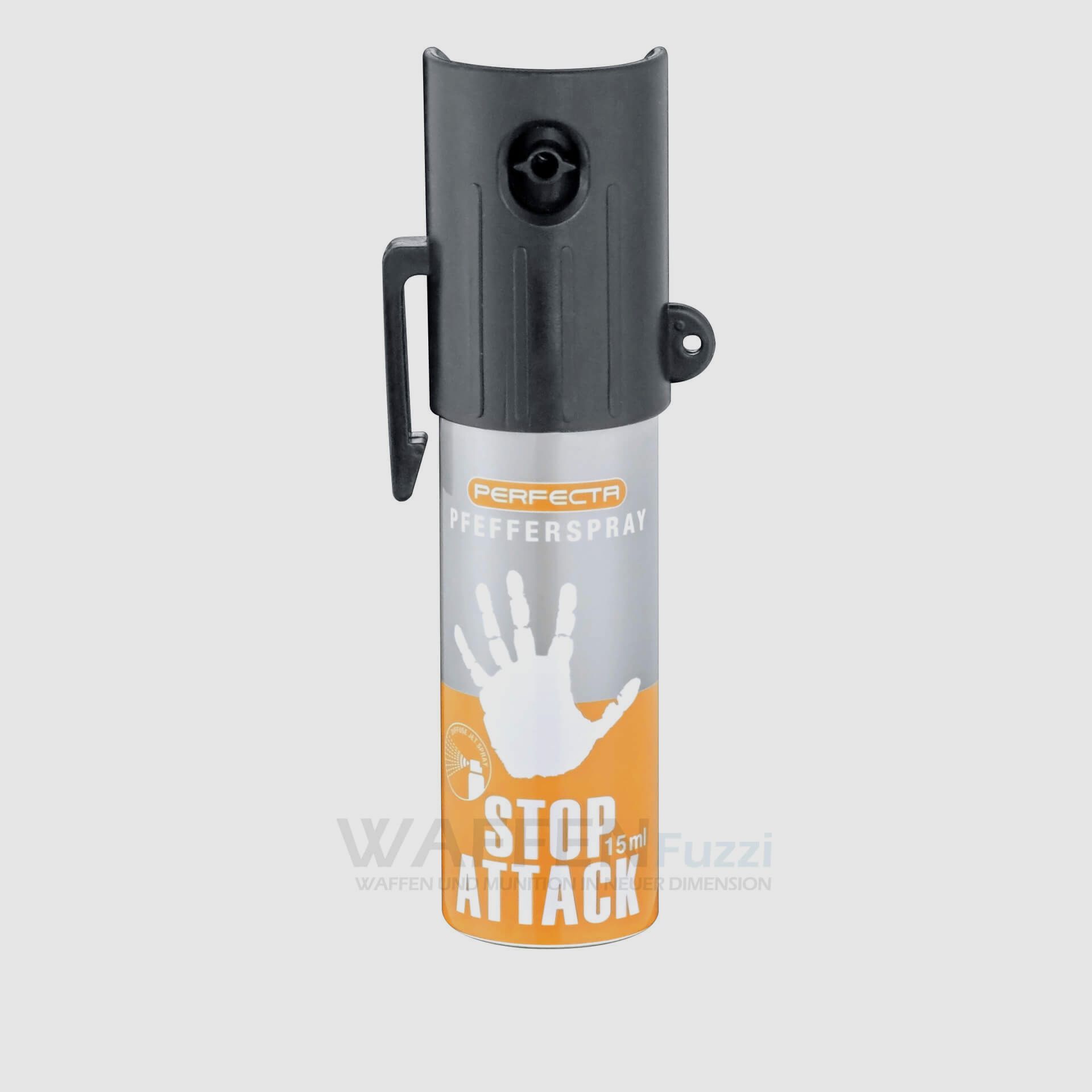 Perfecta Stop Attack Spray au Poivre 15ml Jet Conique