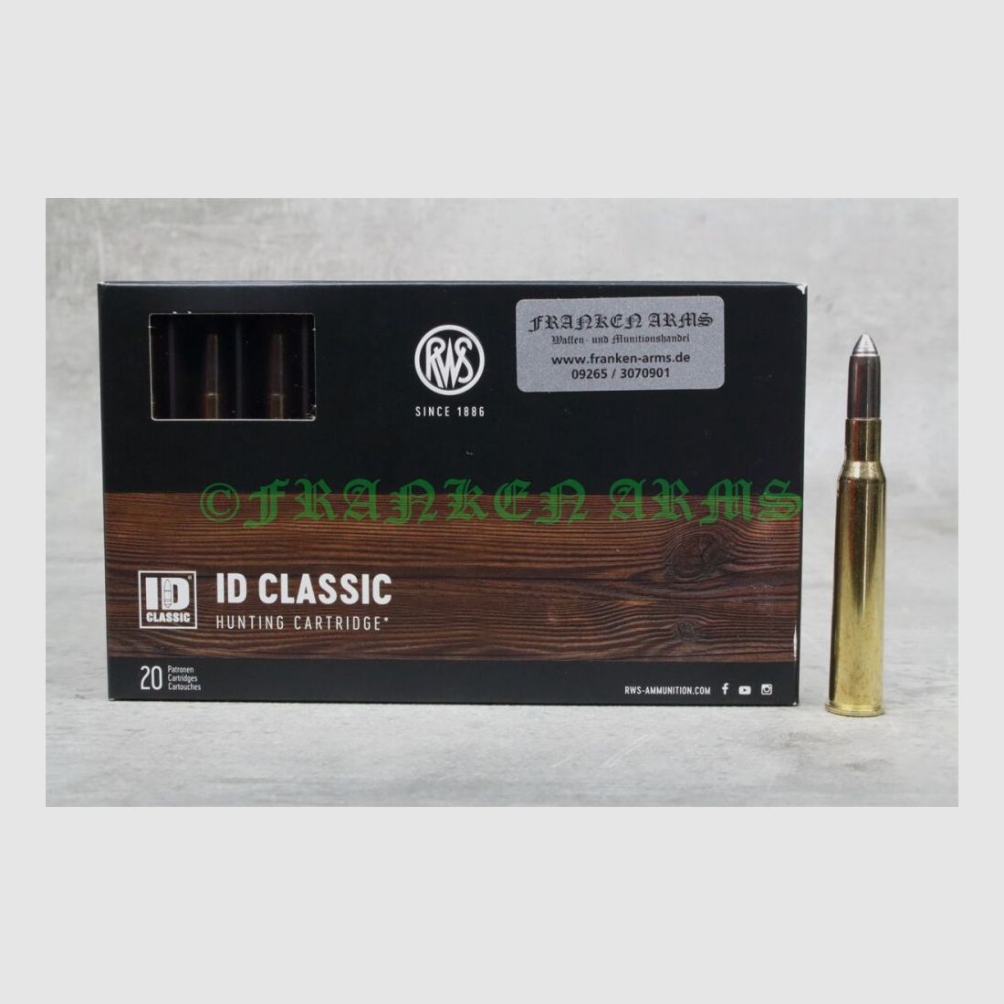RWS ID Classic 7x65R 177gr. 11,5g 20 pièces prix dégressif