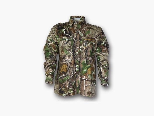 Patton shirt in cotton hardwoods with detachable sleeves