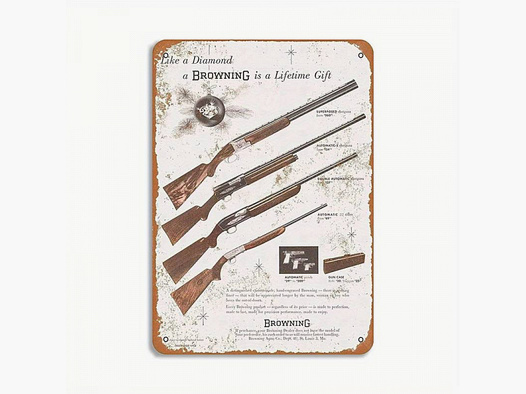 Blechschild - Browning Pike a Diamond