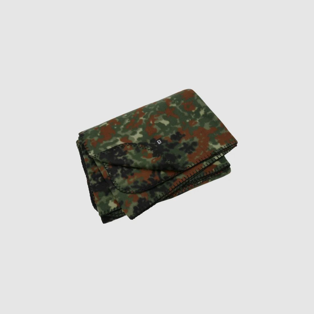 Fleecedecke mit Trageriemen - 1,75m x 1,35m - BW Flecktarn