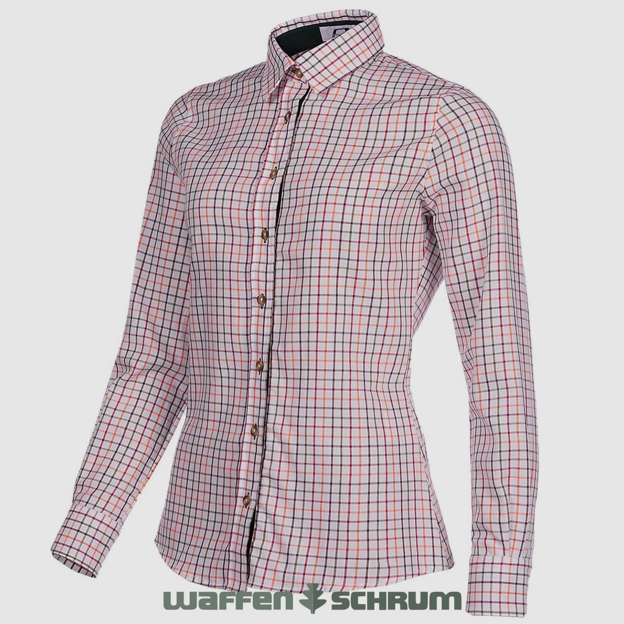 Baleno Bluse Nina Check orange/red/green
