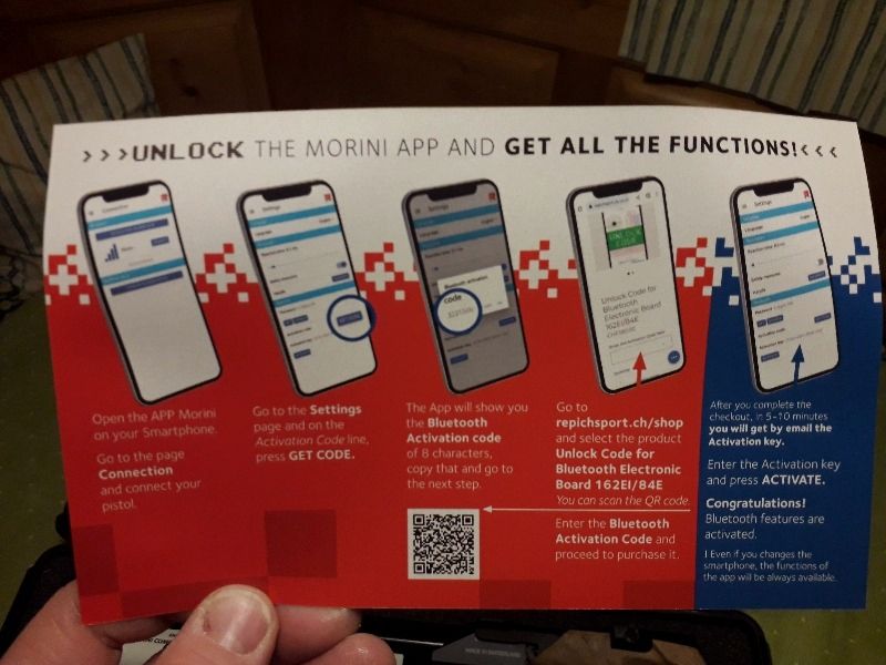 Morini LP CM 162 EI - Titan mit elektronischem Abzug und 2 Kartuschen - NEU - 