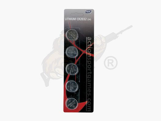Battery, 3V  Lithium, CR2032, 5 pcs.