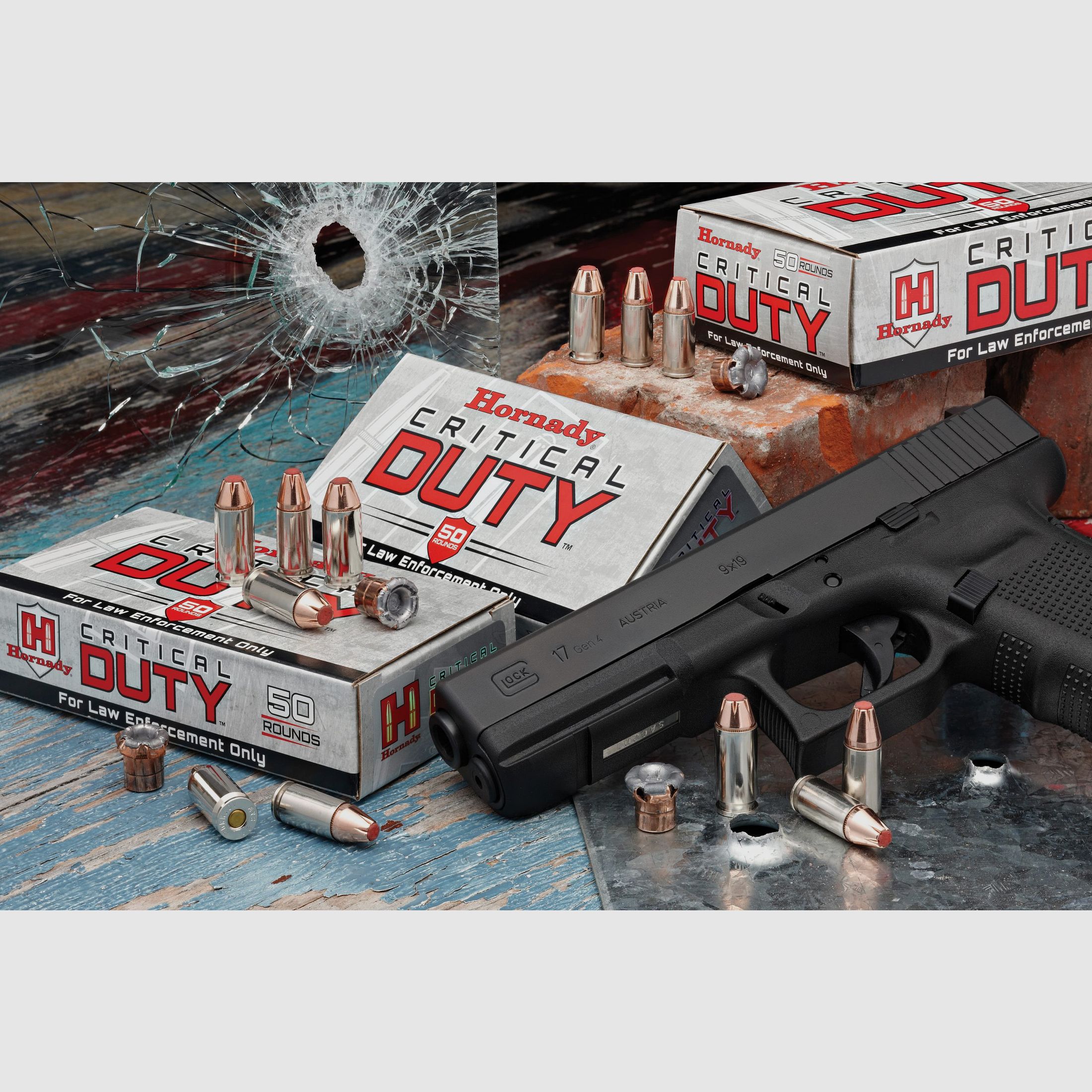 Munition Kurzwaffe HORNADY CRITICAL DUTY- 45 AUTO+P 220 GR FLEXLOCK® DUTY- Box 20, Bild 1 von 2