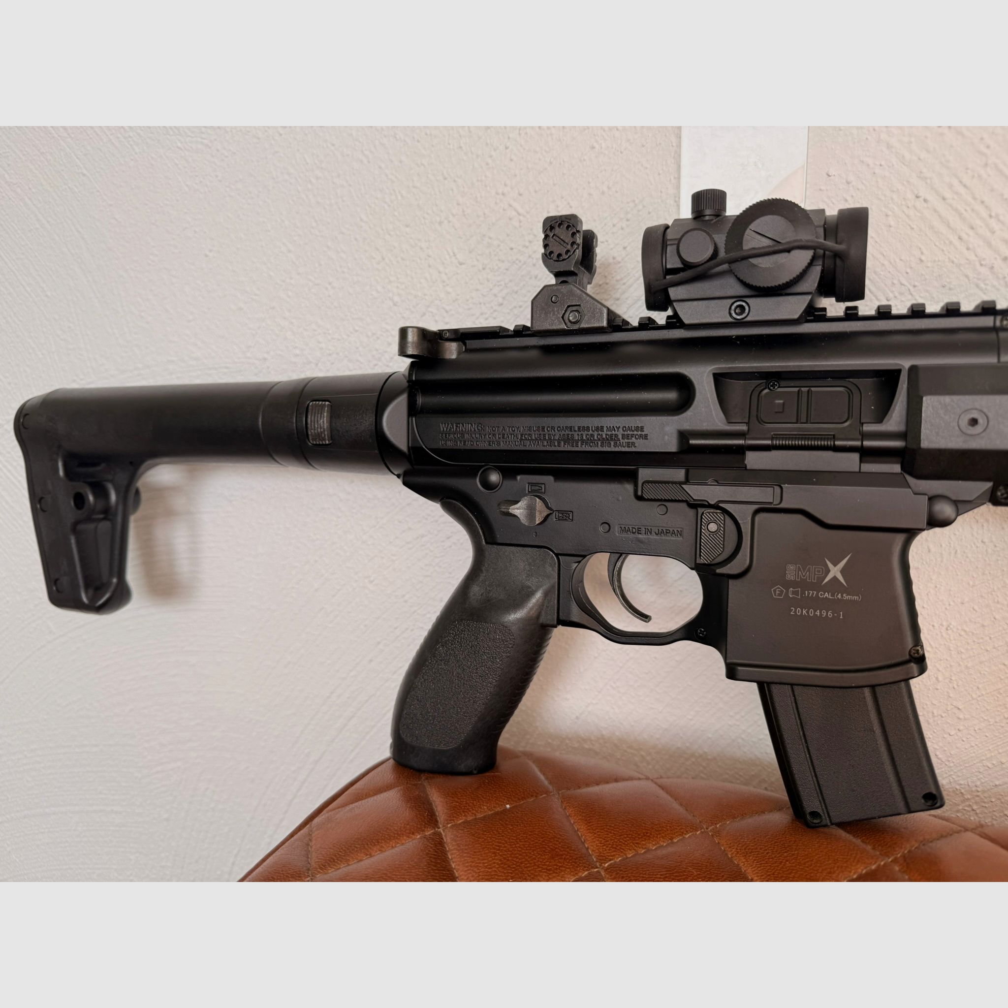 <SIG SAUER MPX Co2 rifle black 4.5 mm diabolo>