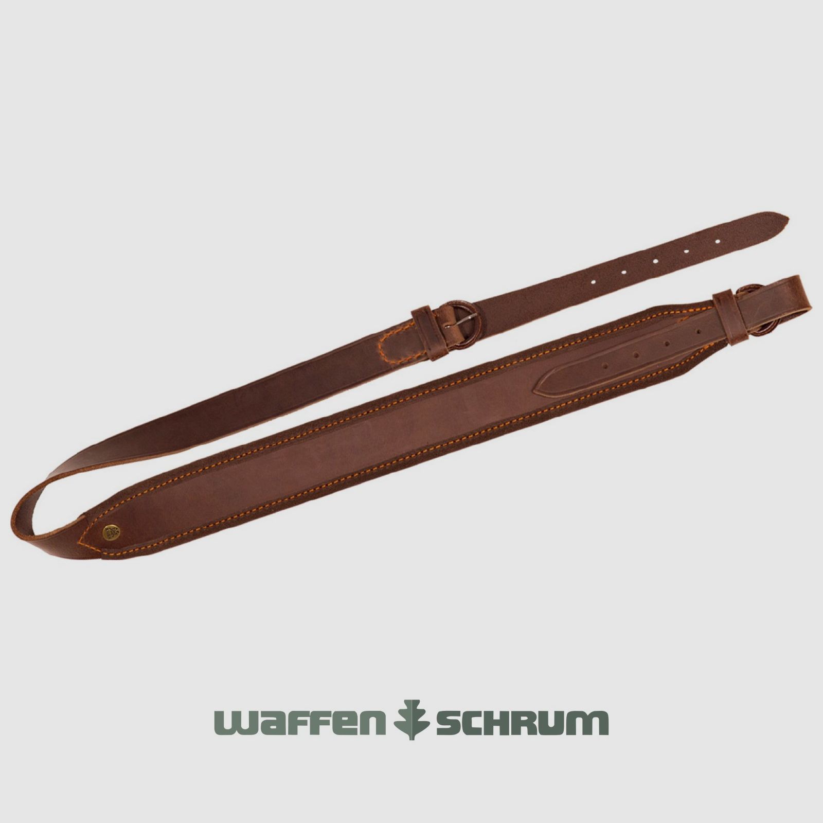 AKAH Rifle Sling Leather - Brown Pull-Up Effect