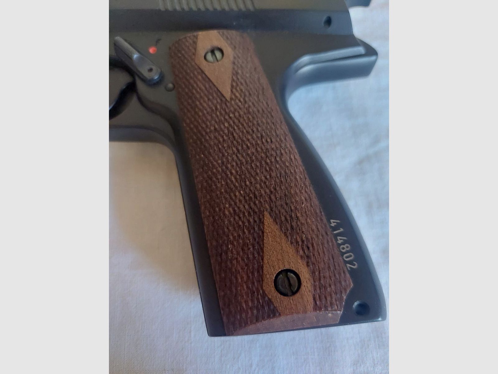 Weihrauch HW45 Luftdruckpistole 5,5 mm Diabolo brüniert + Zubehör VB