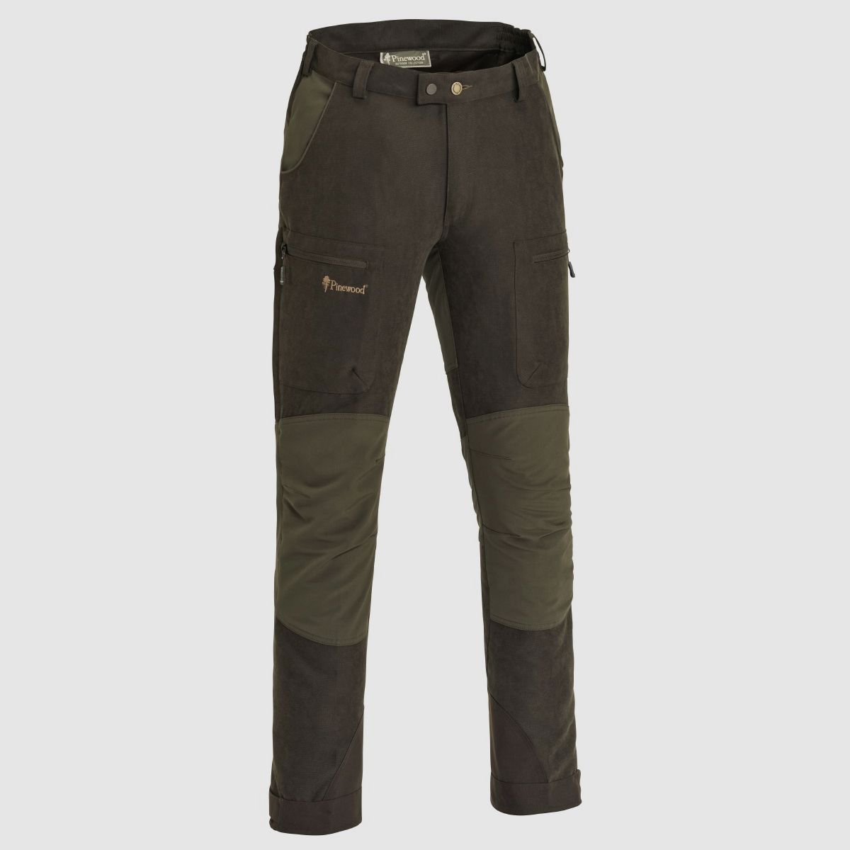 Pinewood Hose Caribou Hunt Suede Brown/D.Olive
