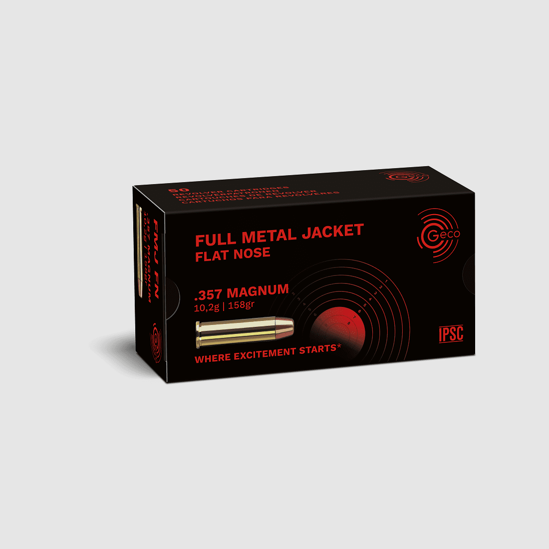 Geco .357 Magnum Vollmantel 158 gr. - 50 Stk.