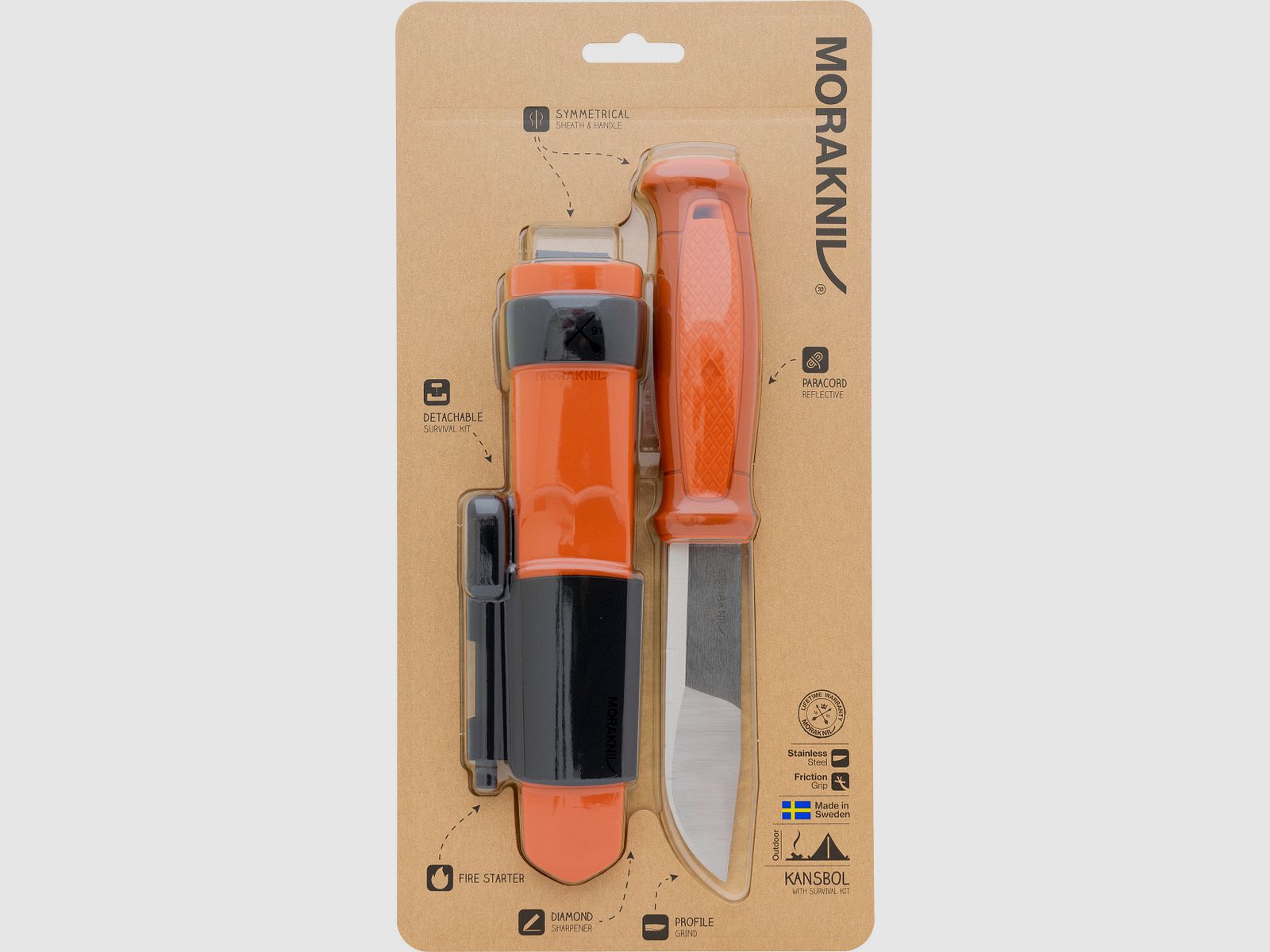 Couteau Morakniv Kansbol avec kit de survie