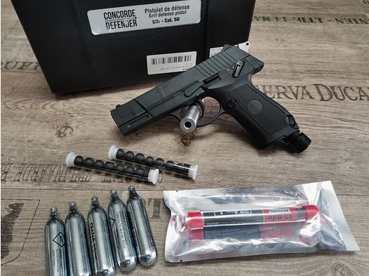 Pistola di difesa domestica CO2 marcatore Cal. 0.50 Concorde Defender - Marcatore di addestramento alla difesa