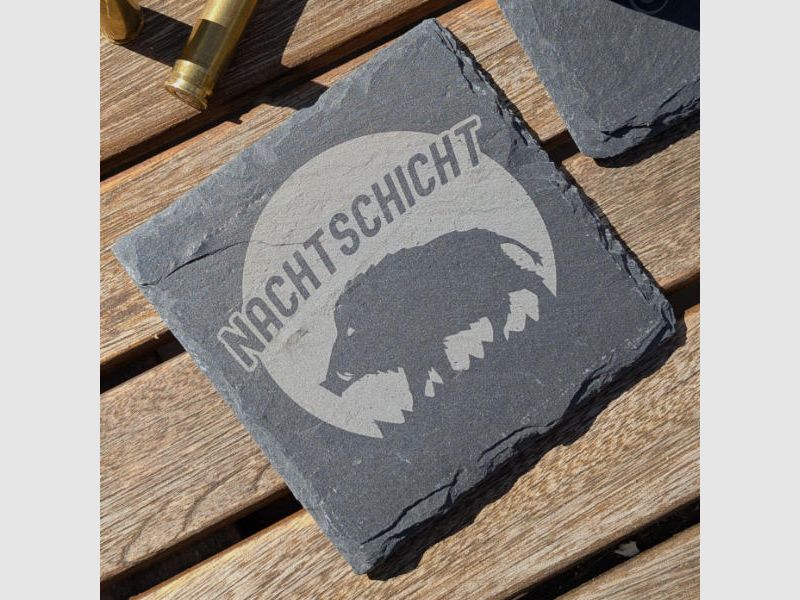Jacht-thema leisteen onderzetters voor jagers