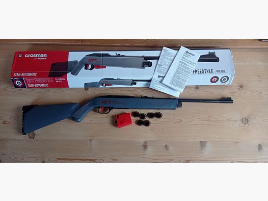 CROSMAN 1077 Freestyle halbautomatisches CO2 Luftgewehr inkl. 6 Magazine