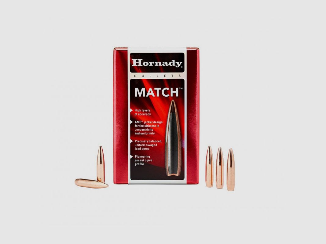 BOX MIT 6000 GESCHOSSEN HORNADY 22 KAL .224 53 GRS HP MATCH, Bild 2 von 2