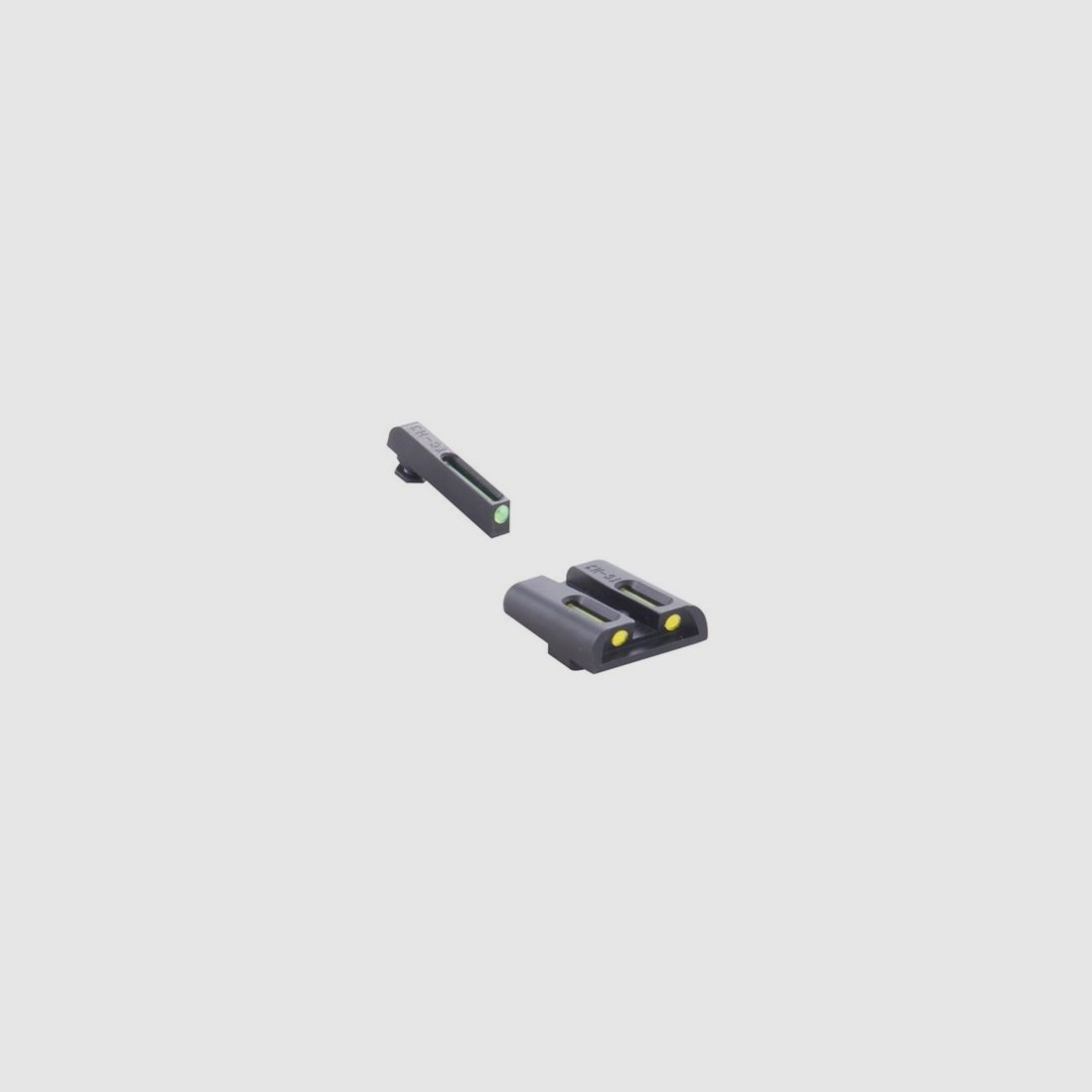 TRUGLO T.F.O. VERT FRT/YELL ARRIÈRE GLOCK 17,17L,19,22,23,24