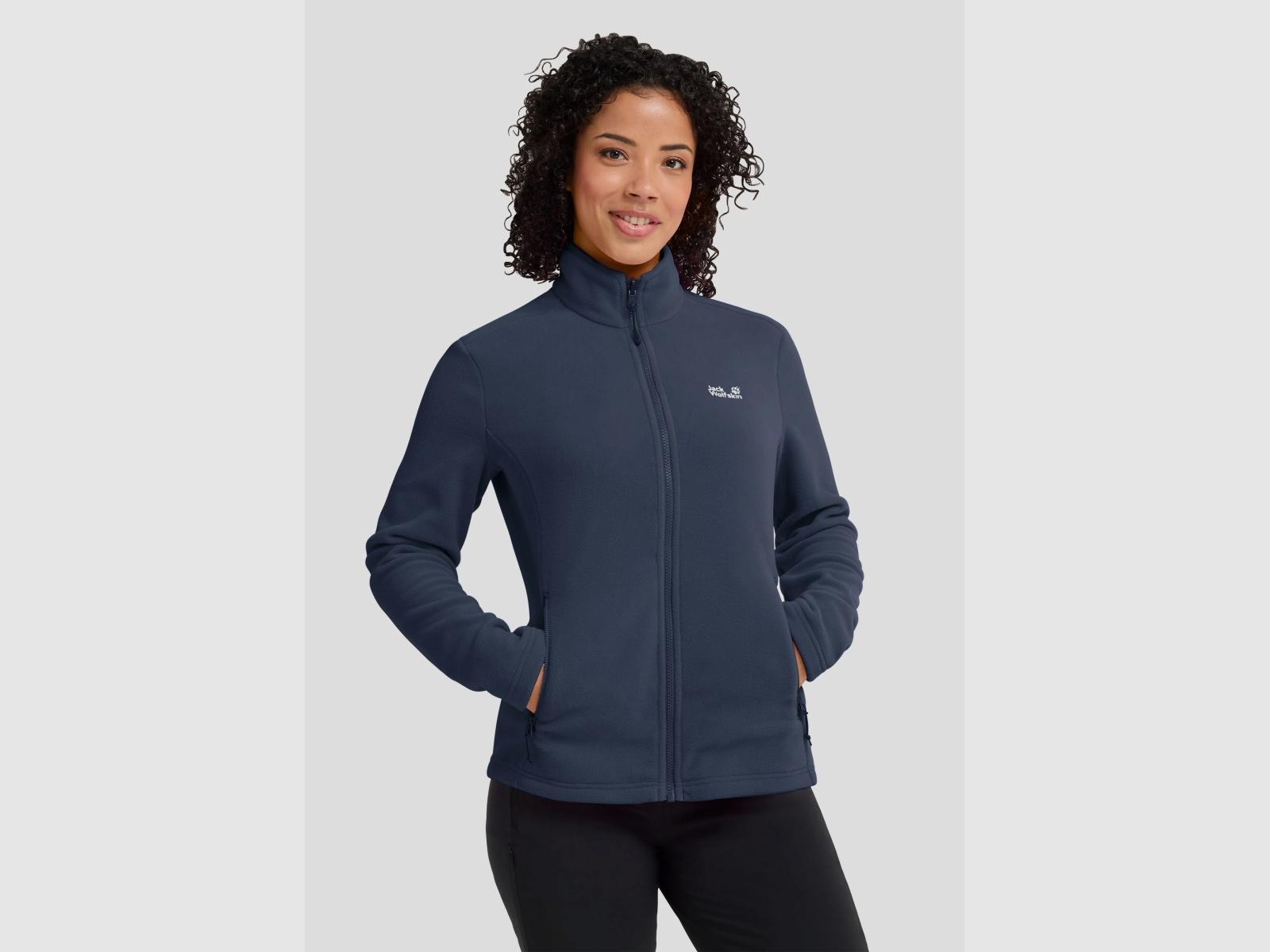 JACK WOLFSKIN leichte Fleece-Jacke Midnight Sky