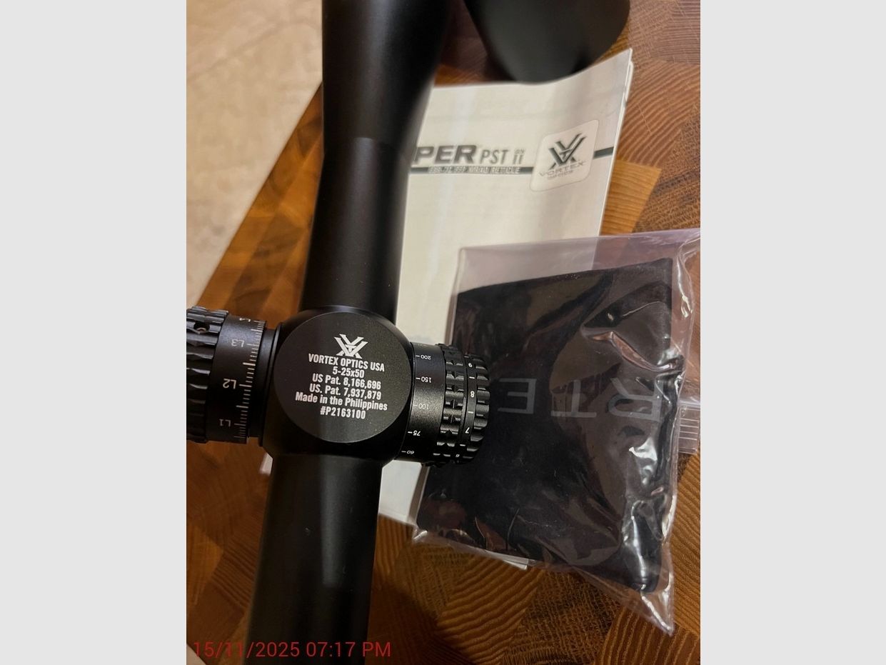 Vortex Viper PSTII 5-25x50 riflescope