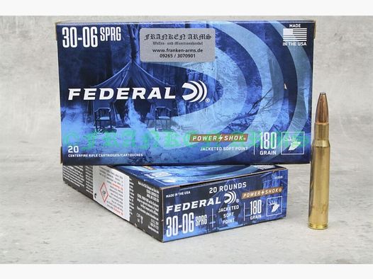 Federal Power Shok .30-06 Teilmantel 180gr. 11,7g 20 Stück Staffelpreise