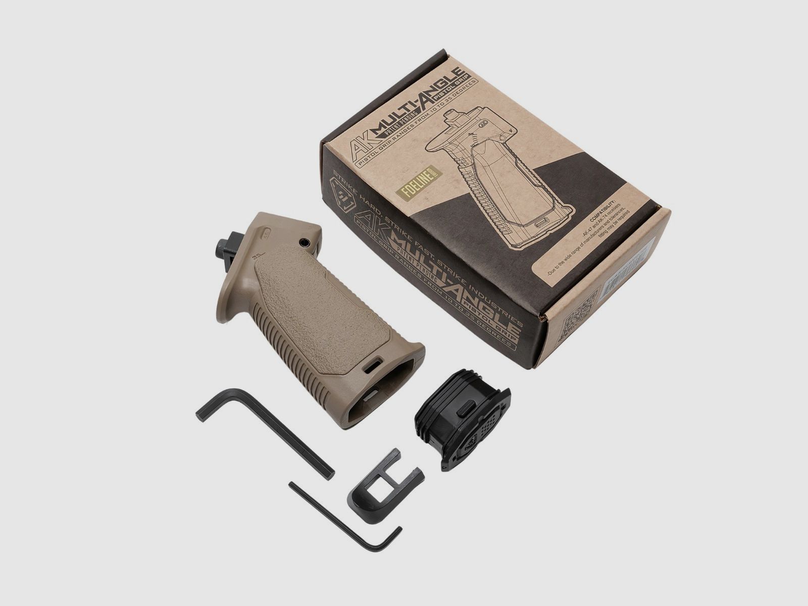 Strike Industries – Poignée pistolet réglable pour AK Multi-Angle – FDE – SI-AK-MAPG-FDE, image 3 sur 17