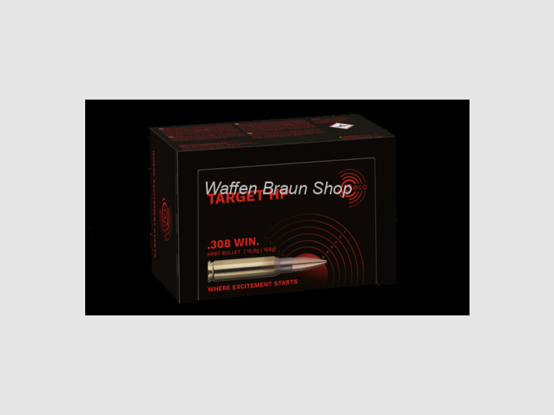 Geco .308 Win Target HP 10,9g 50 pezzi