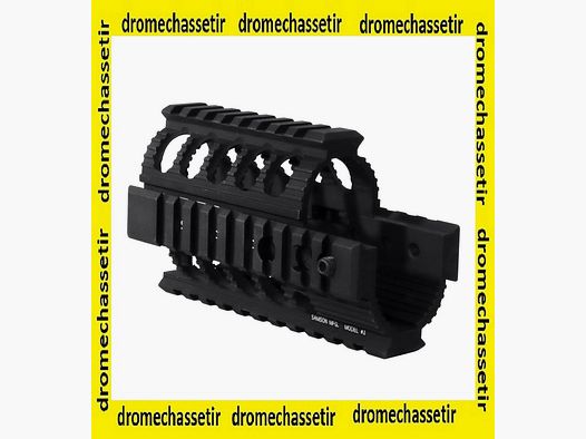 Picatinny handguard for AK47, K-Rail model 3, black aluminum