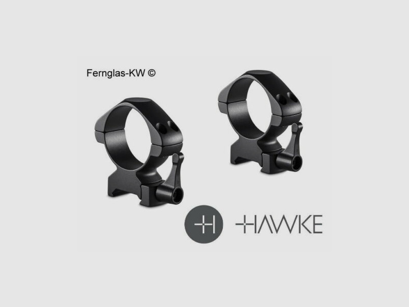 HAWKE 23030 2 Stück Ringmontagen 34 mm Precision Steel Weaver Niedrig Lever
