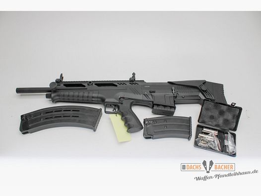 SL shotgun DERYA N-100 cal. 12/76 Bullpup steel shot 3 magazines