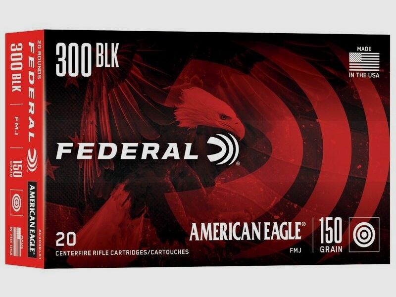Federal 150grs FMJ 20STK .300AAC Blackout