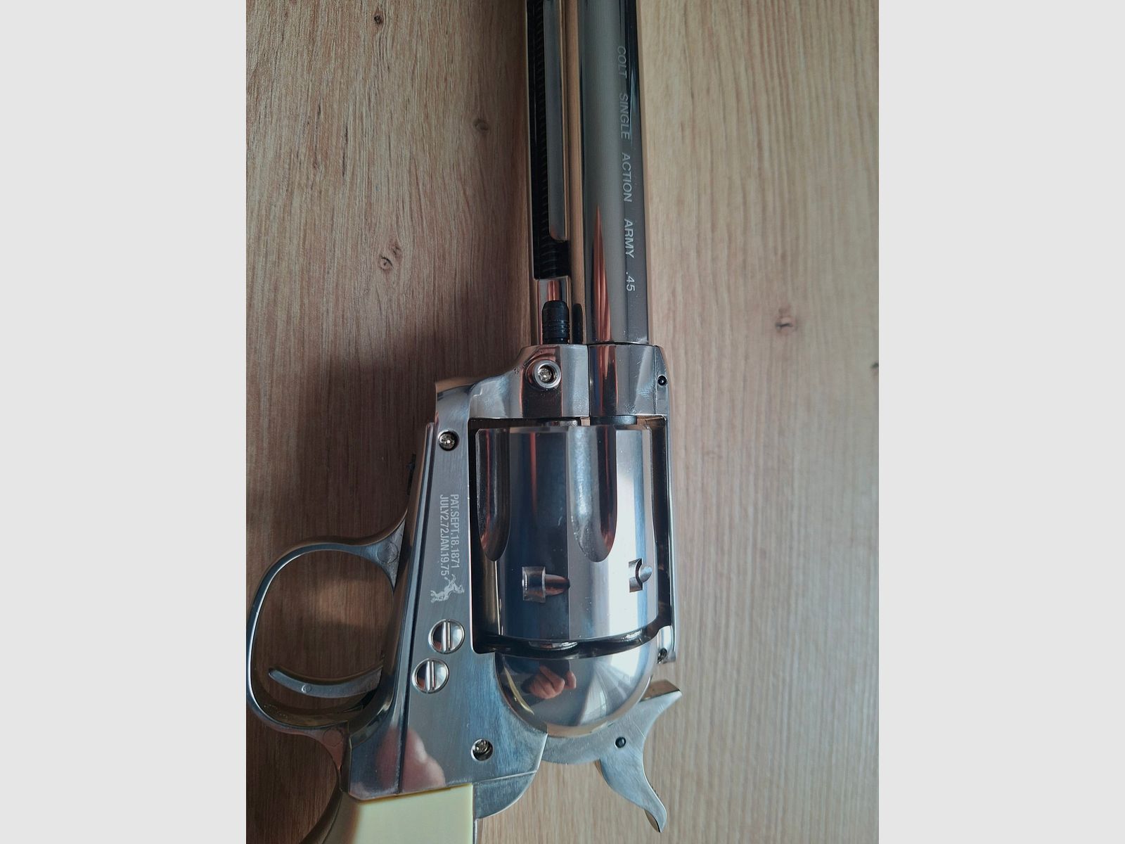 Colt Single Action Army® SAA Co2-Revolver wykończenie niklowe kaliber 4,5 mm Diabolo (P18)