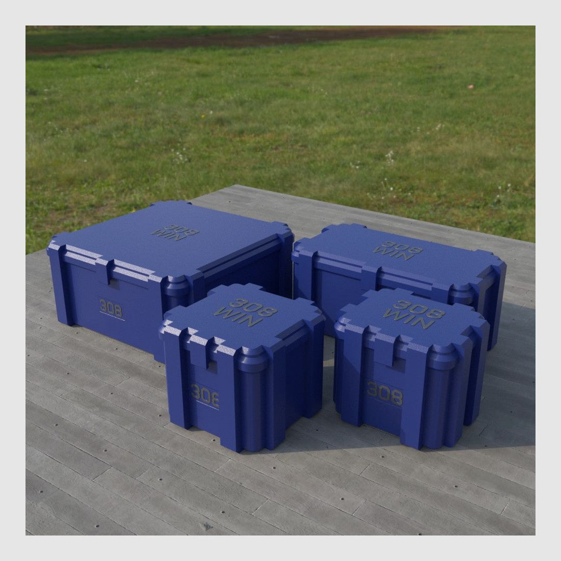 Filamelt Munitionsbox / Ammo Box .308 Winchester – Patronenbox ‘Klappdeckel’ – 20 / 25 / 50 / 100 Runden