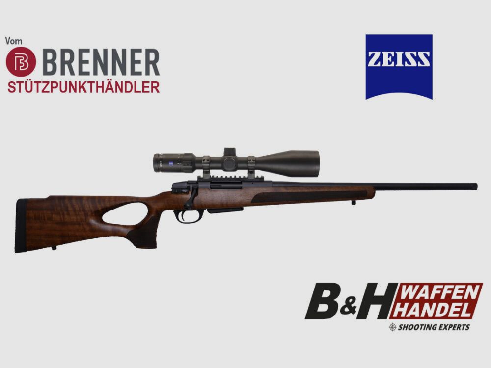 Pacchetto completo Brenner: Brenner BR 20 con calcio a foro con Zeiss 3-12x56