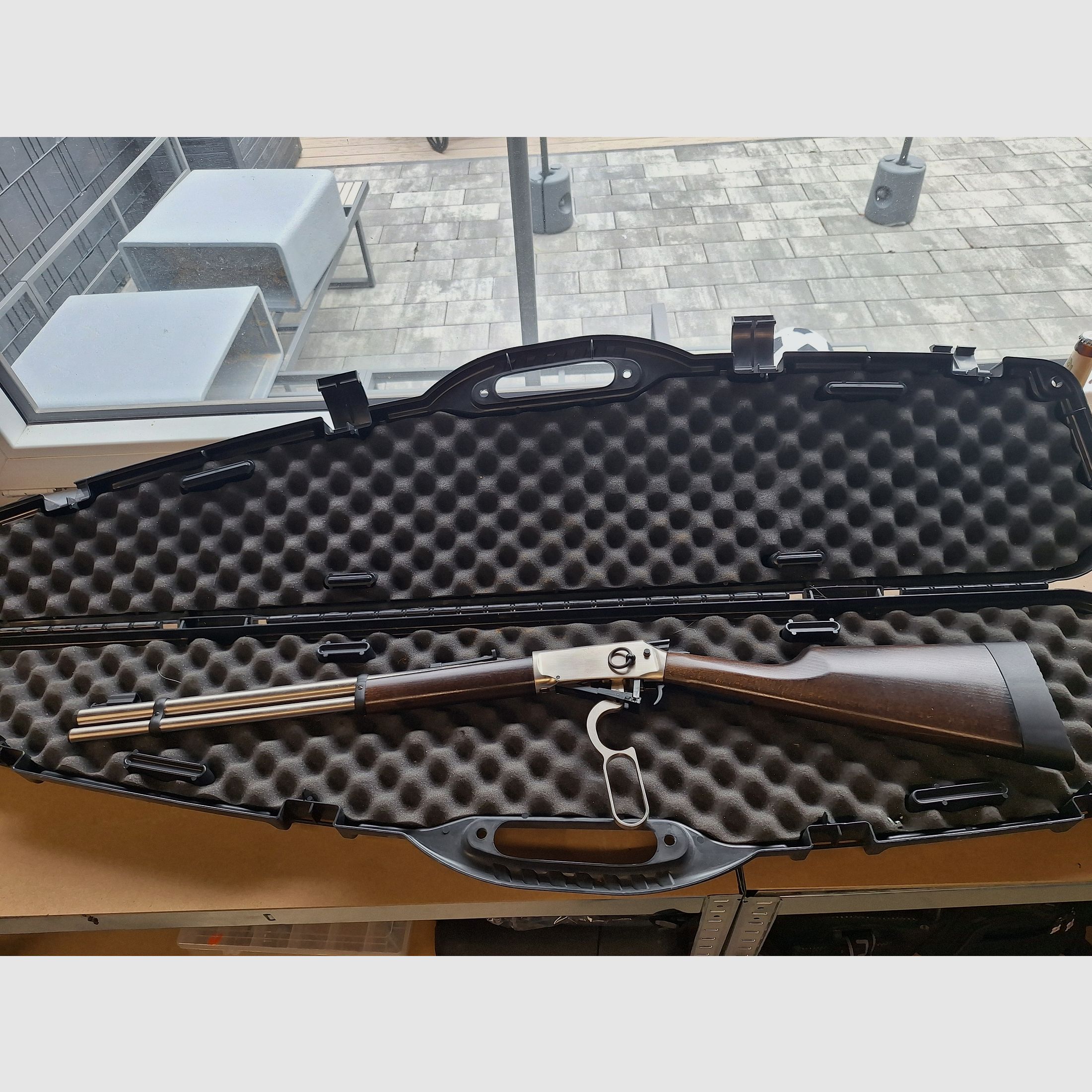 Walther Unterhebelspanner CO2 fucile ad aria 4,5mm Diabolo ottica in acciaio calcio in legno